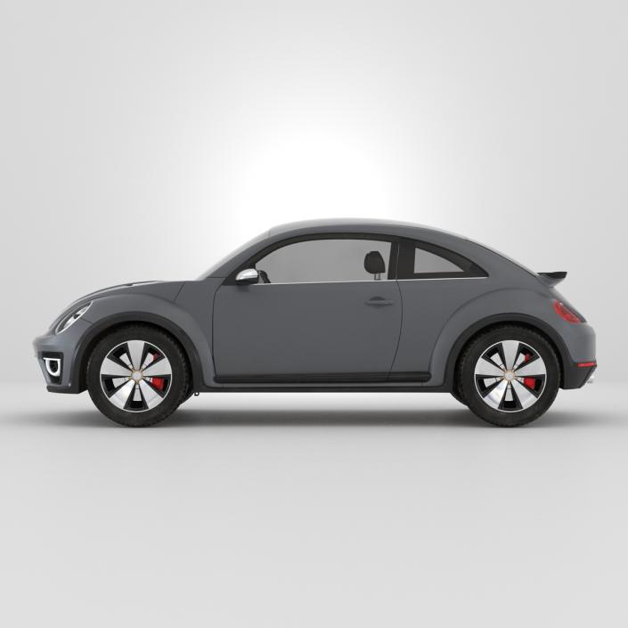 3D Volkswagen Beetle 2016 Simple Interior model