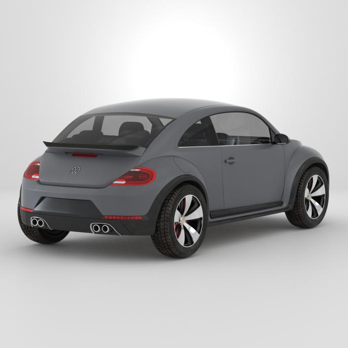 3D Volkswagen Beetle 2016 Simple Interior model