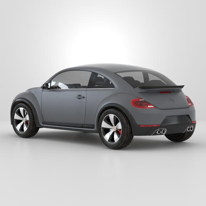 3D Volkswagen Beetle 2016 Simple Interior model