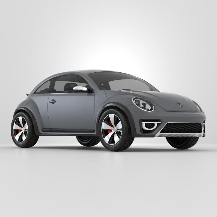 3D Volkswagen Beetle 2016 Simple Interior model