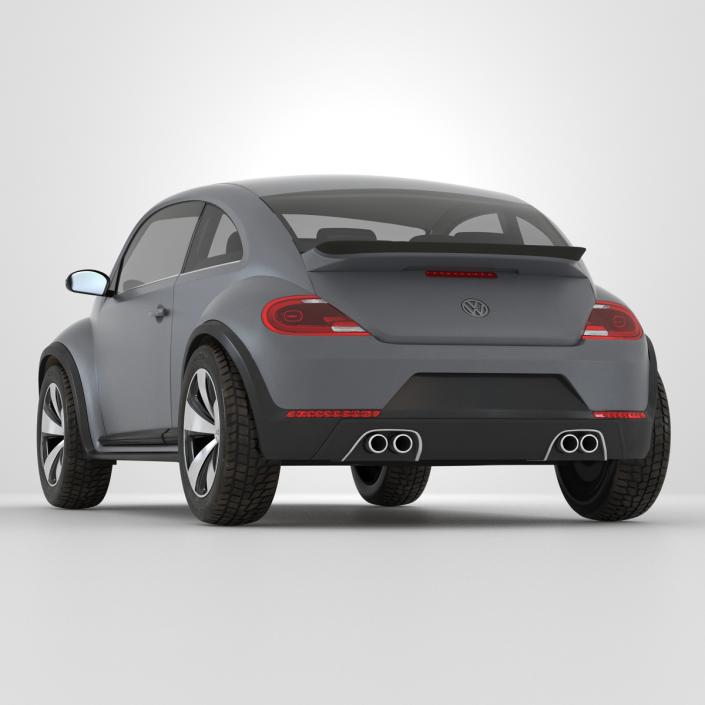 3D Volkswagen Beetle 2016 Simple Interior model