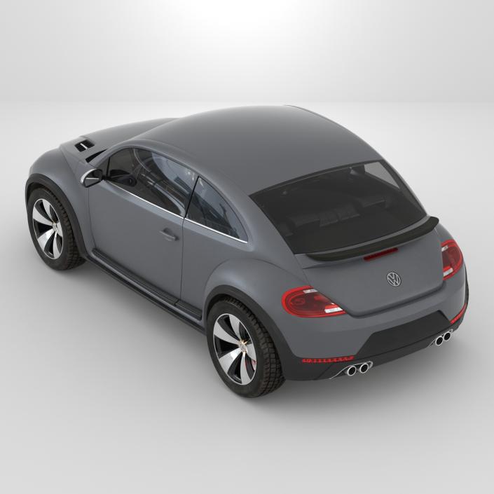 3D Volkswagen Beetle 2016 Simple Interior model