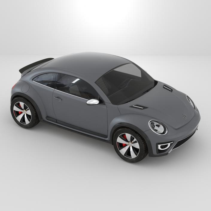 3D Volkswagen Beetle 2016 Simple Interior model