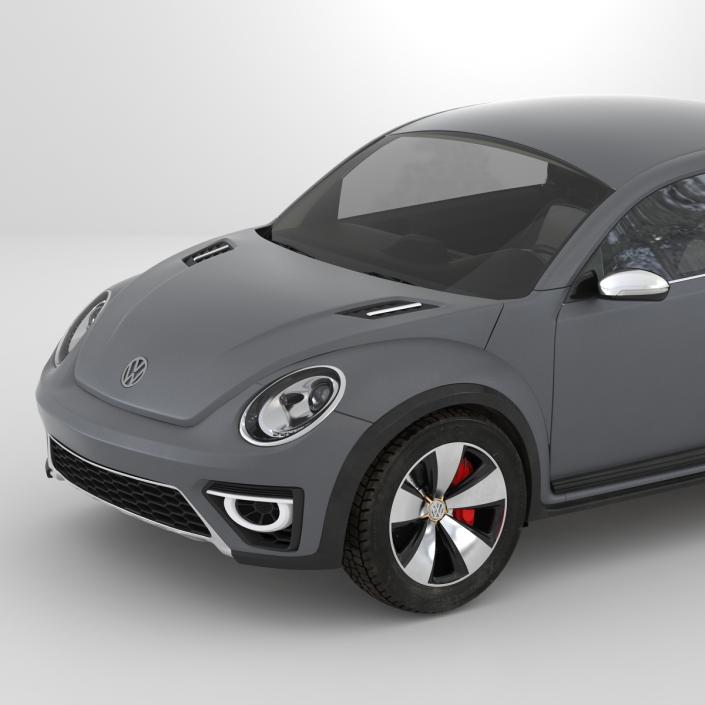 3D Volkswagen Beetle 2016 Simple Interior model