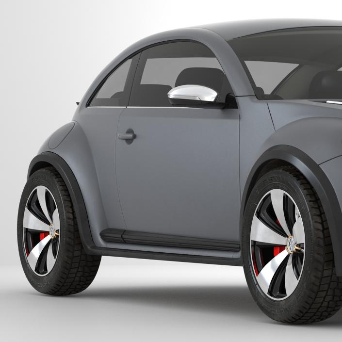 3D Volkswagen Beetle 2016 Simple Interior model