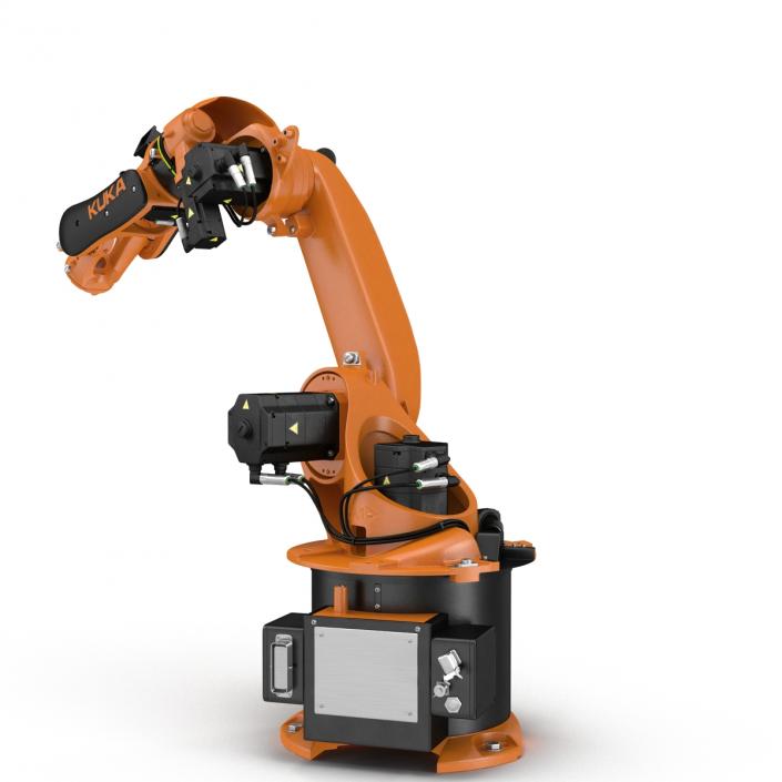 3D model Kuka Robot KR-16 arc HW Rigged