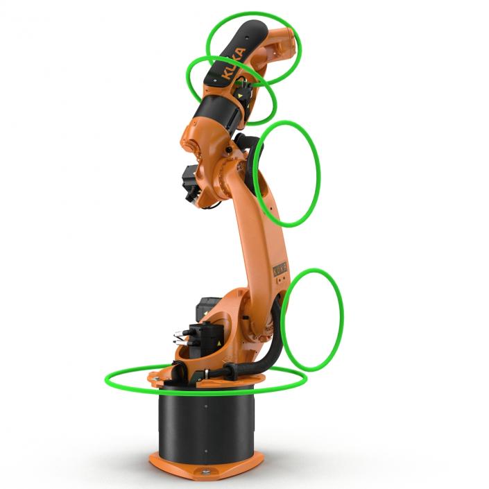 3D model Kuka Robot KR-16 arc HW Rigged