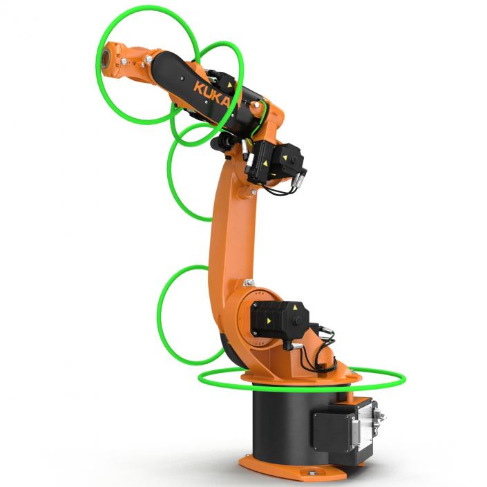 3D model Kuka Robot KR-16 arc HW Rigged