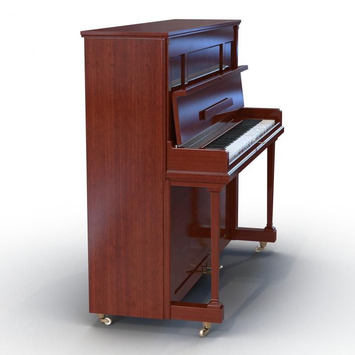 3D Upright Piano model