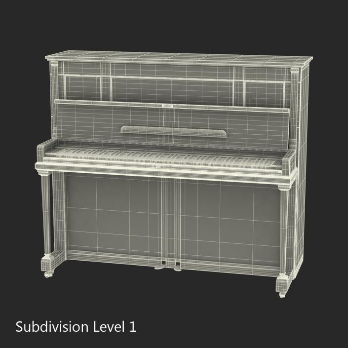 3D Upright Piano model