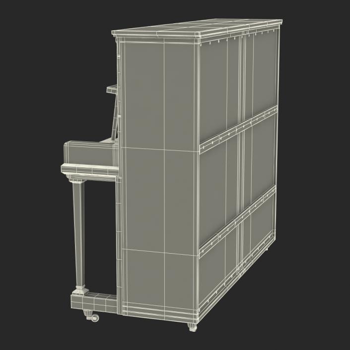 3D Upright Piano model