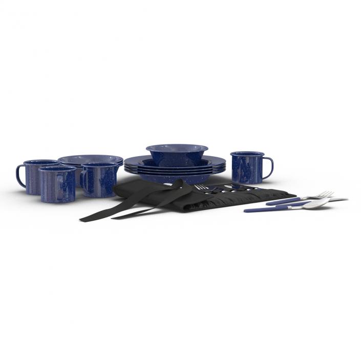 Camping Dishes and Utensils 3D