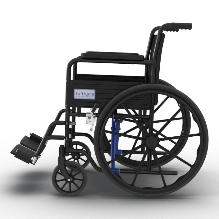 Wheelchair Rigged 3D