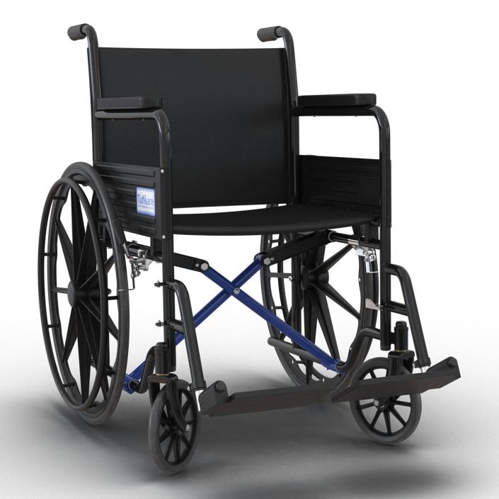 Wheelchair Rigged 3D