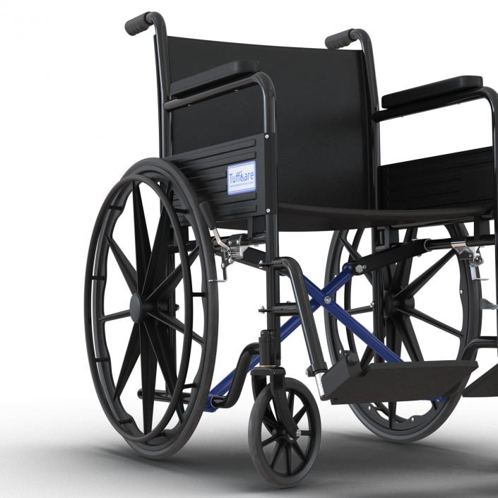 Wheelchair Rigged 3D