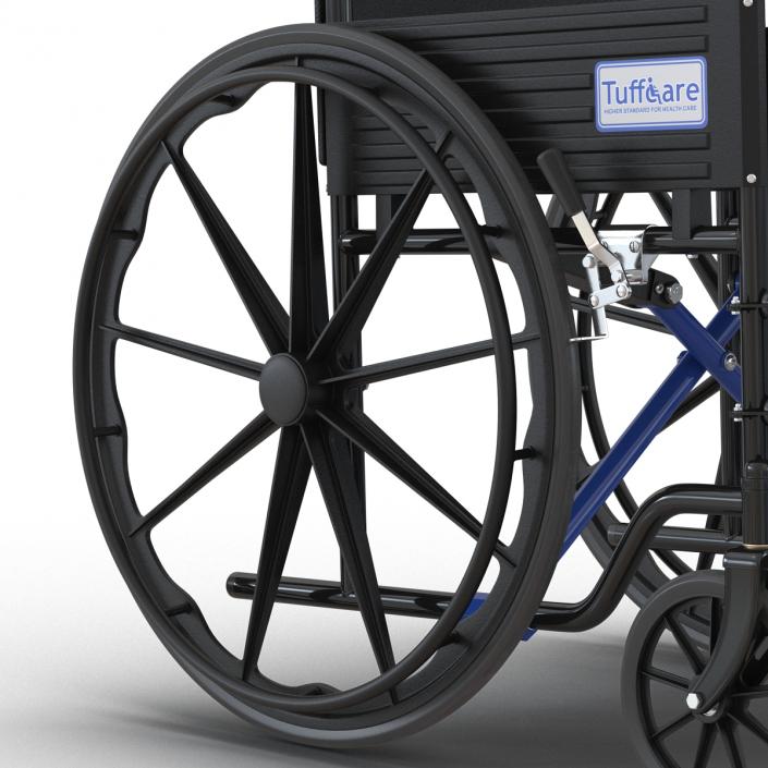 Wheelchair Rigged 3D