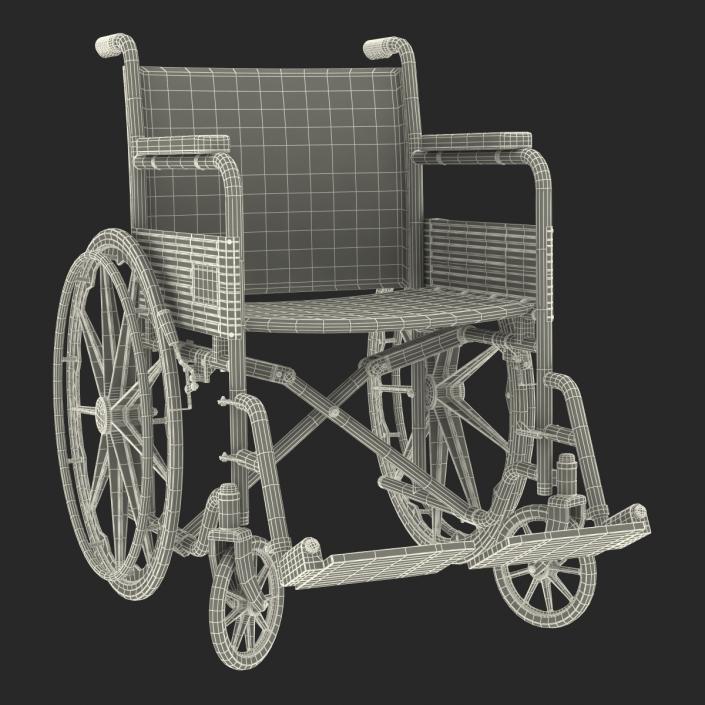 Wheelchair Rigged 3D