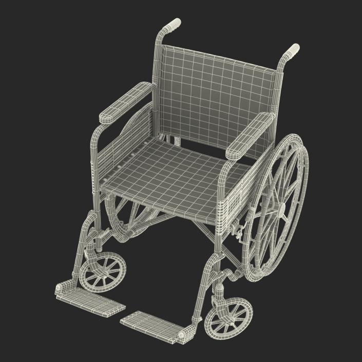 Wheelchair Rigged 3D