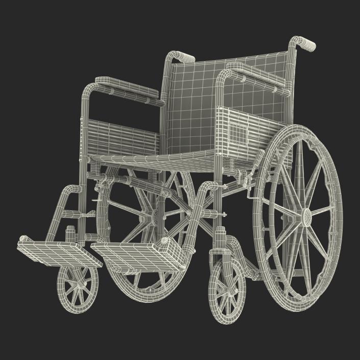 Wheelchair Rigged 3D