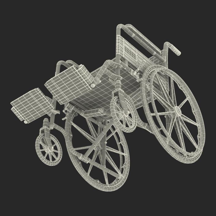 Wheelchair Rigged 3D