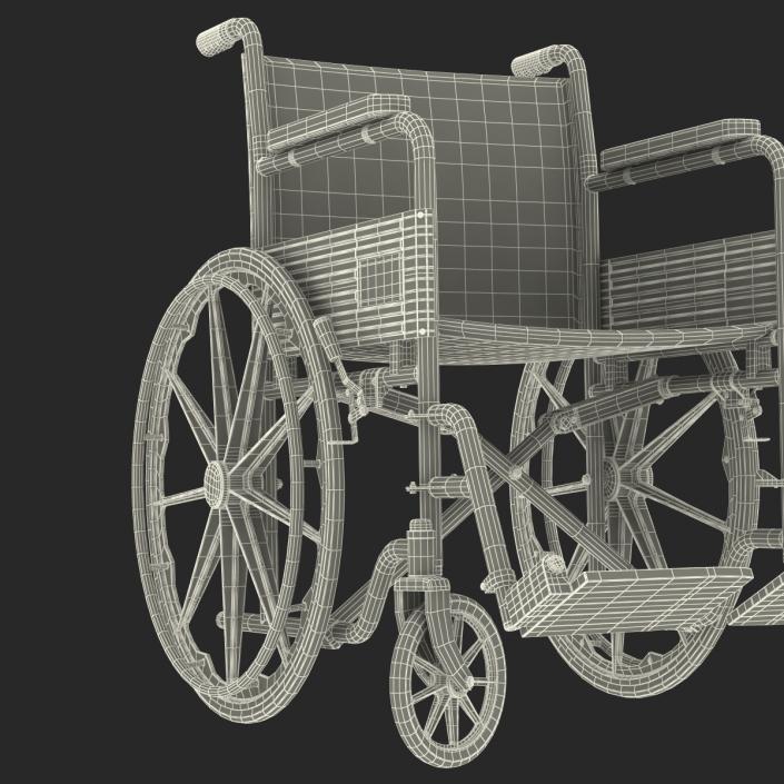 Wheelchair Rigged 3D