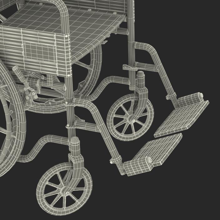 Wheelchair Rigged 3D