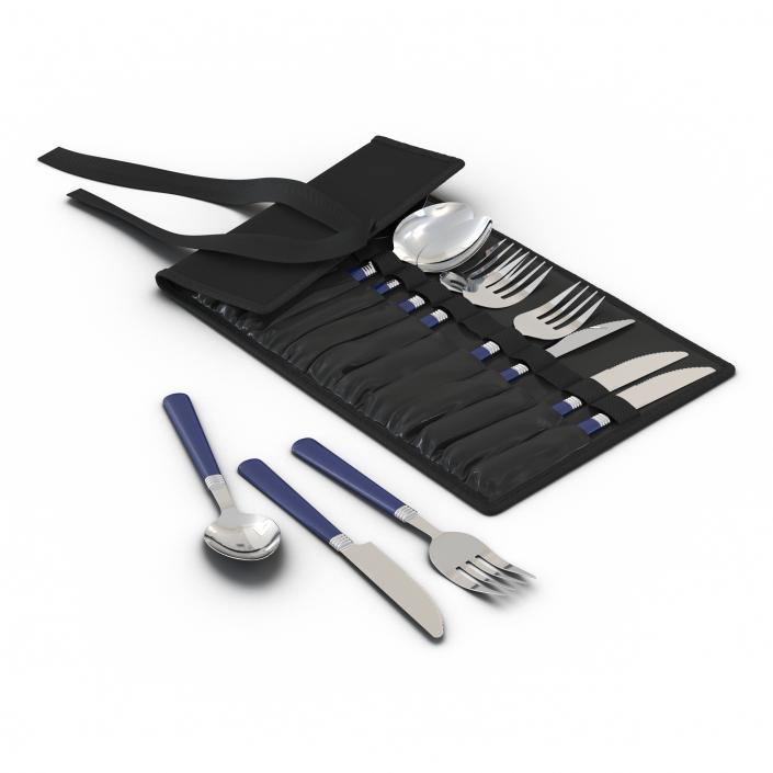 3D Picnic Cutlery Set model