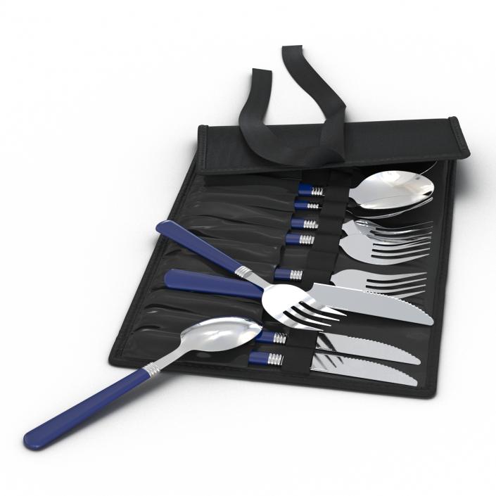 3D Picnic Cutlery Set model