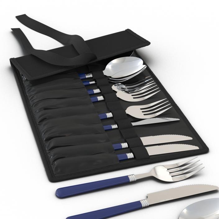 3D Picnic Cutlery Set model