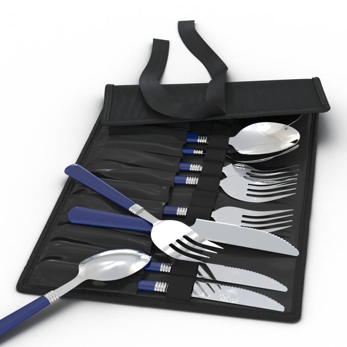 3D Picnic Cutlery Set model