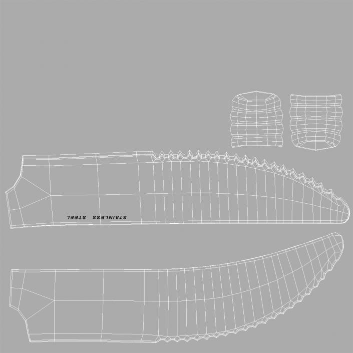 3D Picnic Cutlery Set model