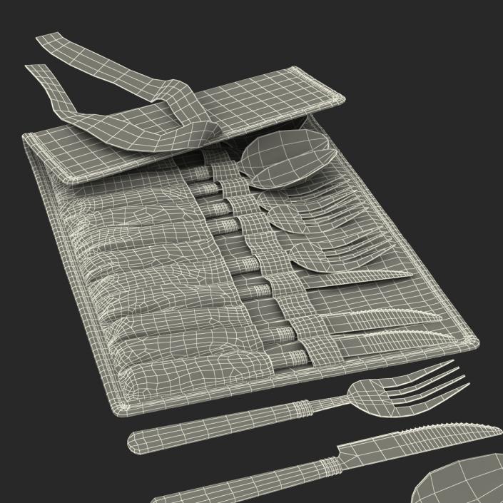 3D Picnic Cutlery Set model