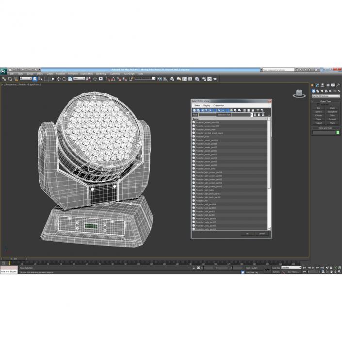 3D model Moving Yoke Wash LED Chauvet 560Z 2