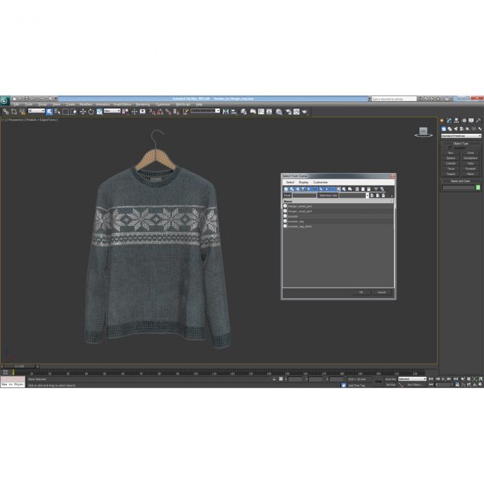 Sweater on Hanger 3D