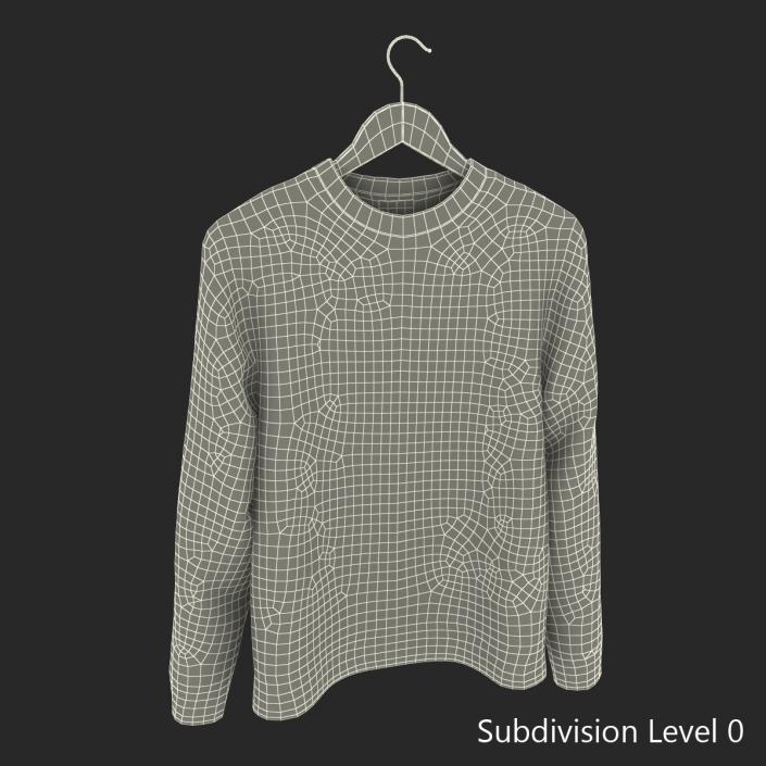 Sweater on Hanger 3 3D model