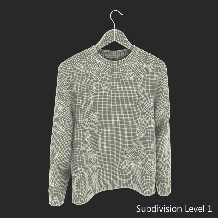 Sweater on Hanger 3 3D model