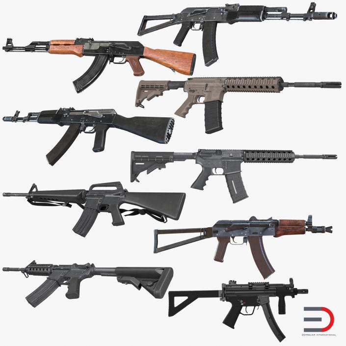 3D model Assault Rifles Collection