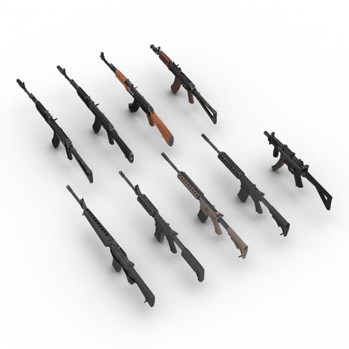 3D model Assault Rifles Collection