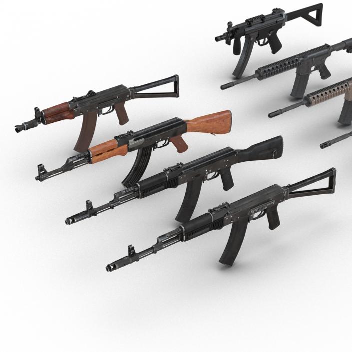 3D model Assault Rifles Collection