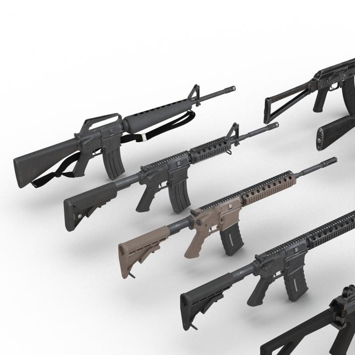 3D model Assault Rifles Collection