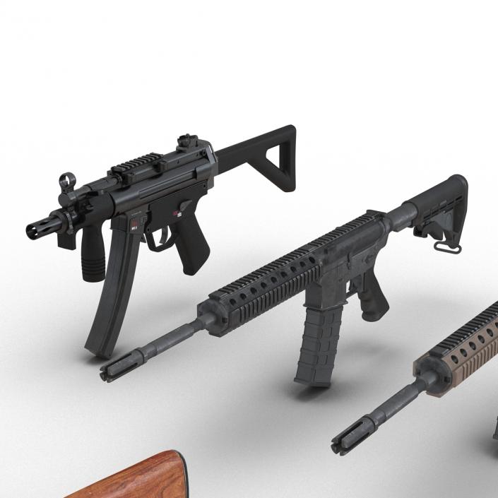 3D model Assault Rifles Collection