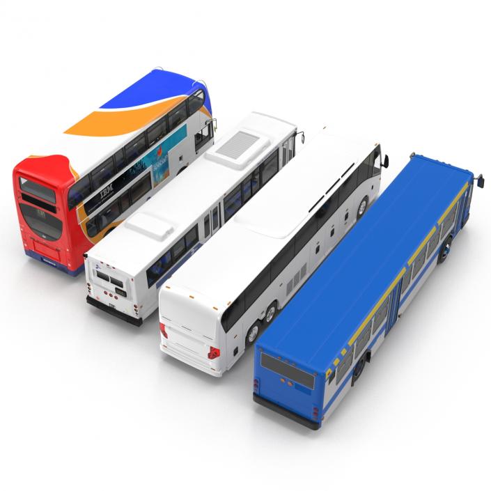 3D Buses Collection 2 model