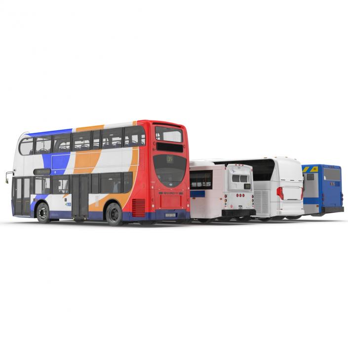 3D Buses Collection 2 model