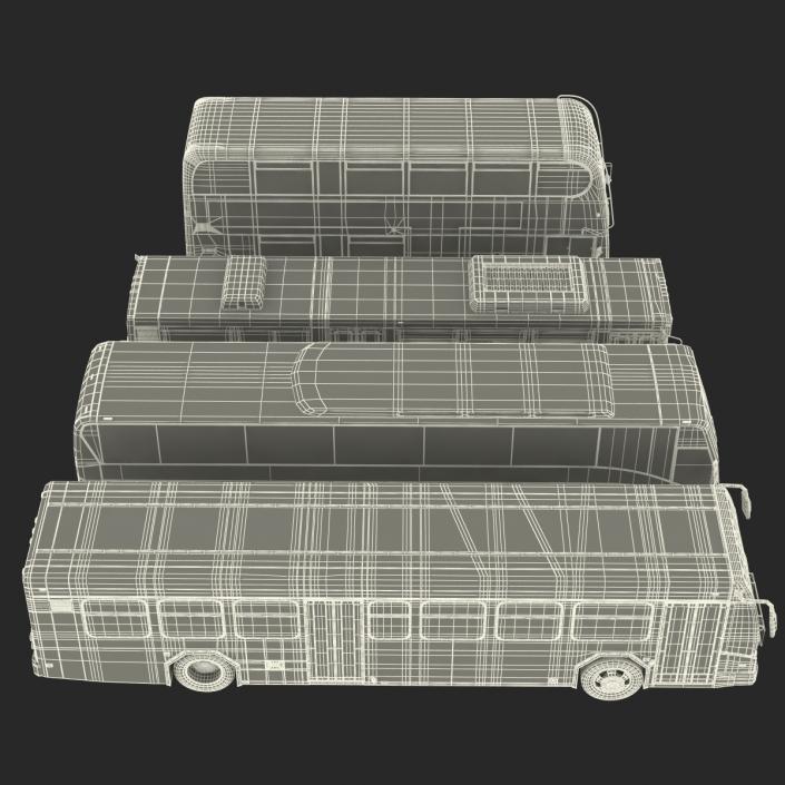 3D Buses Collection 2 model