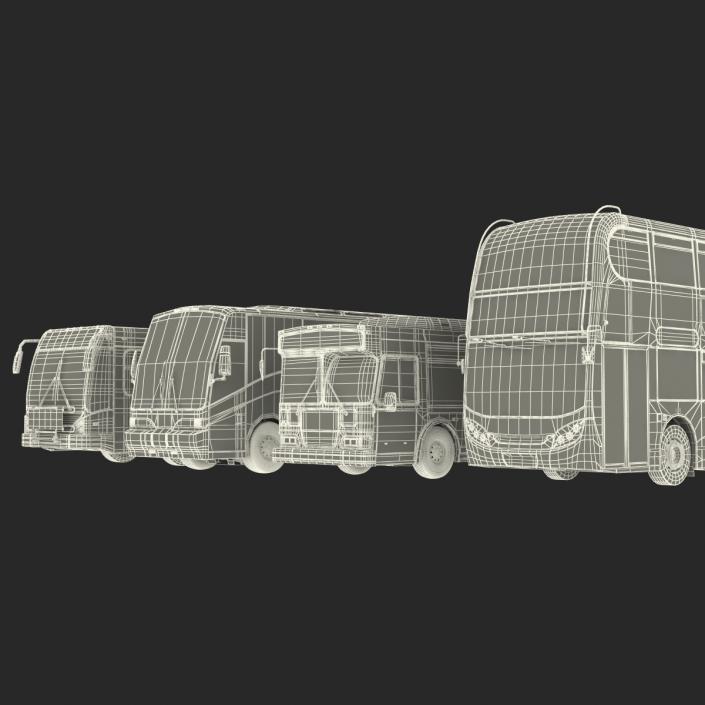 3D Buses Collection 2 model