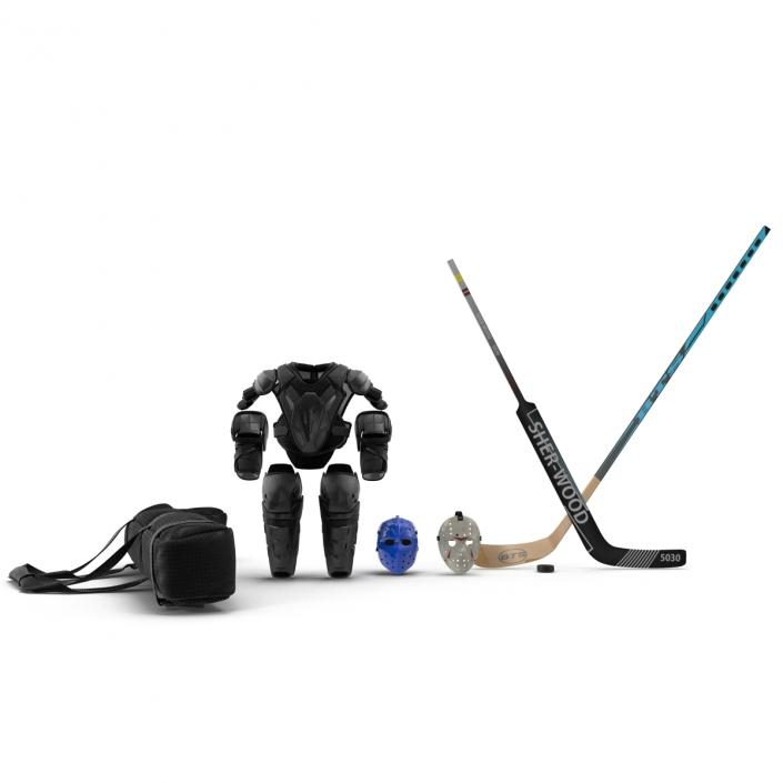 Hockey Equipment 3D Models Collection 2 3D model