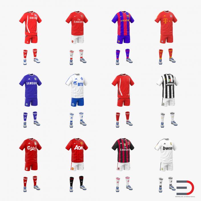 3D model Soccer Clothes Collection