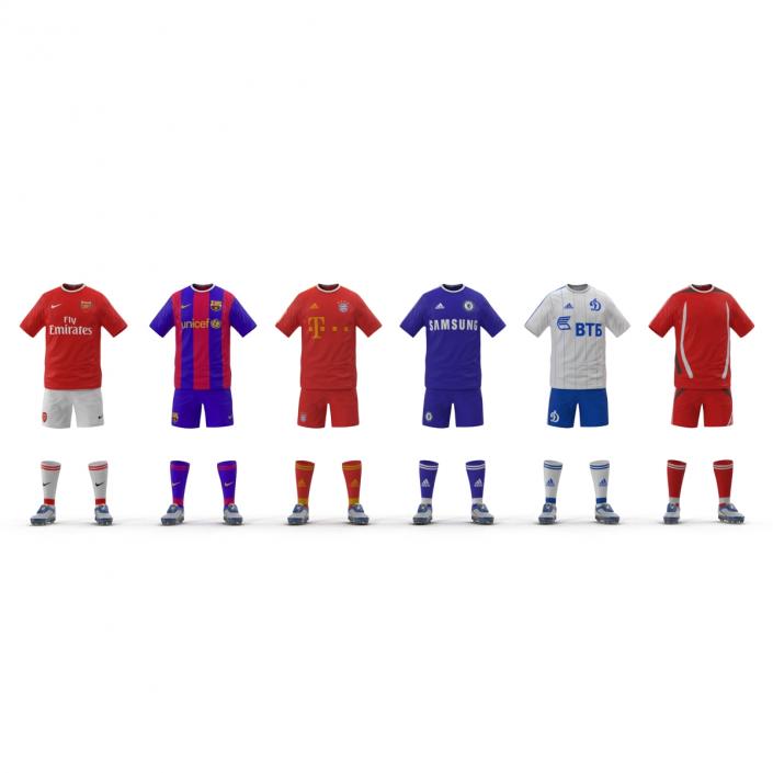 3D model Soccer Clothes Collection