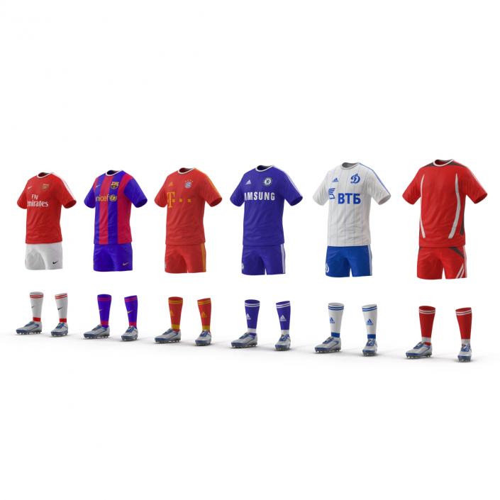 3D model Soccer Clothes Collection