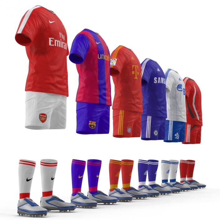 3D model Soccer Clothes Collection